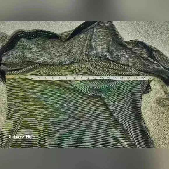 In every story off the shoulder stripped top - Picture 2 of 5